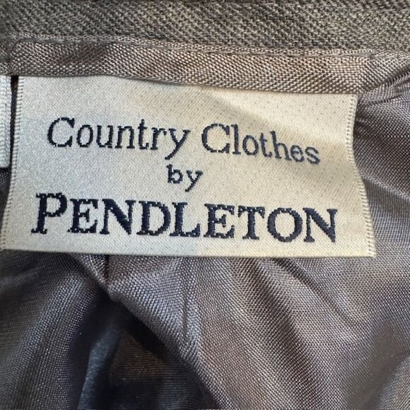 Classic Gray Wool-Blend Pencil Skirt By Pendleton Size 12 Office Wear Back Zippe - Picture 5 of 7